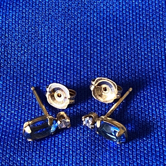 Tru-Kay I September Birthstone Earrings I 14KT GF - Picture 10 of 13